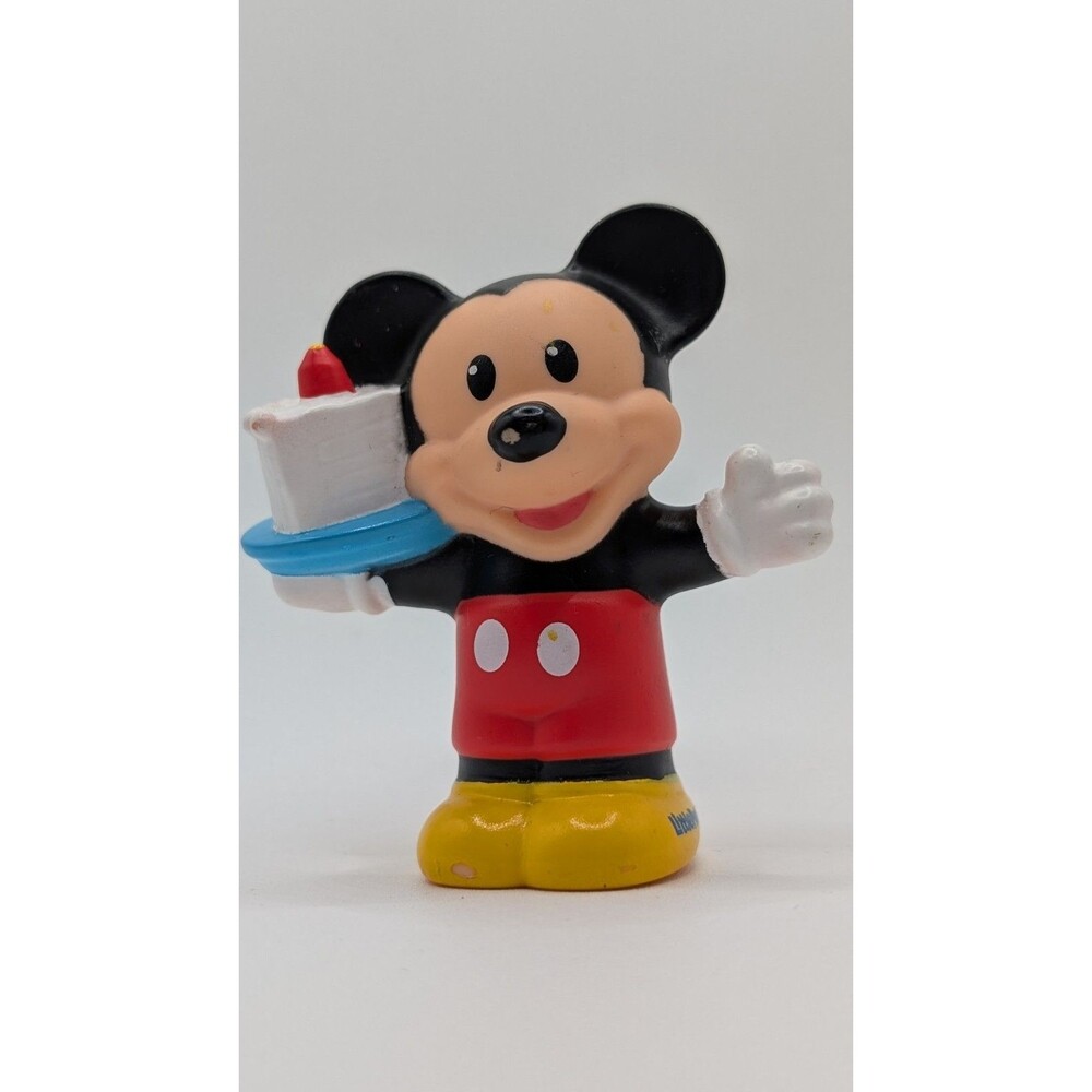 Fisher-Price Little People Mickey Mouse Holding A Piece Birthday Cake 2015